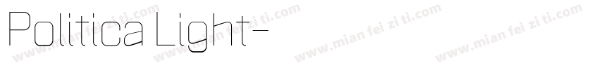 Politica Light字体转换